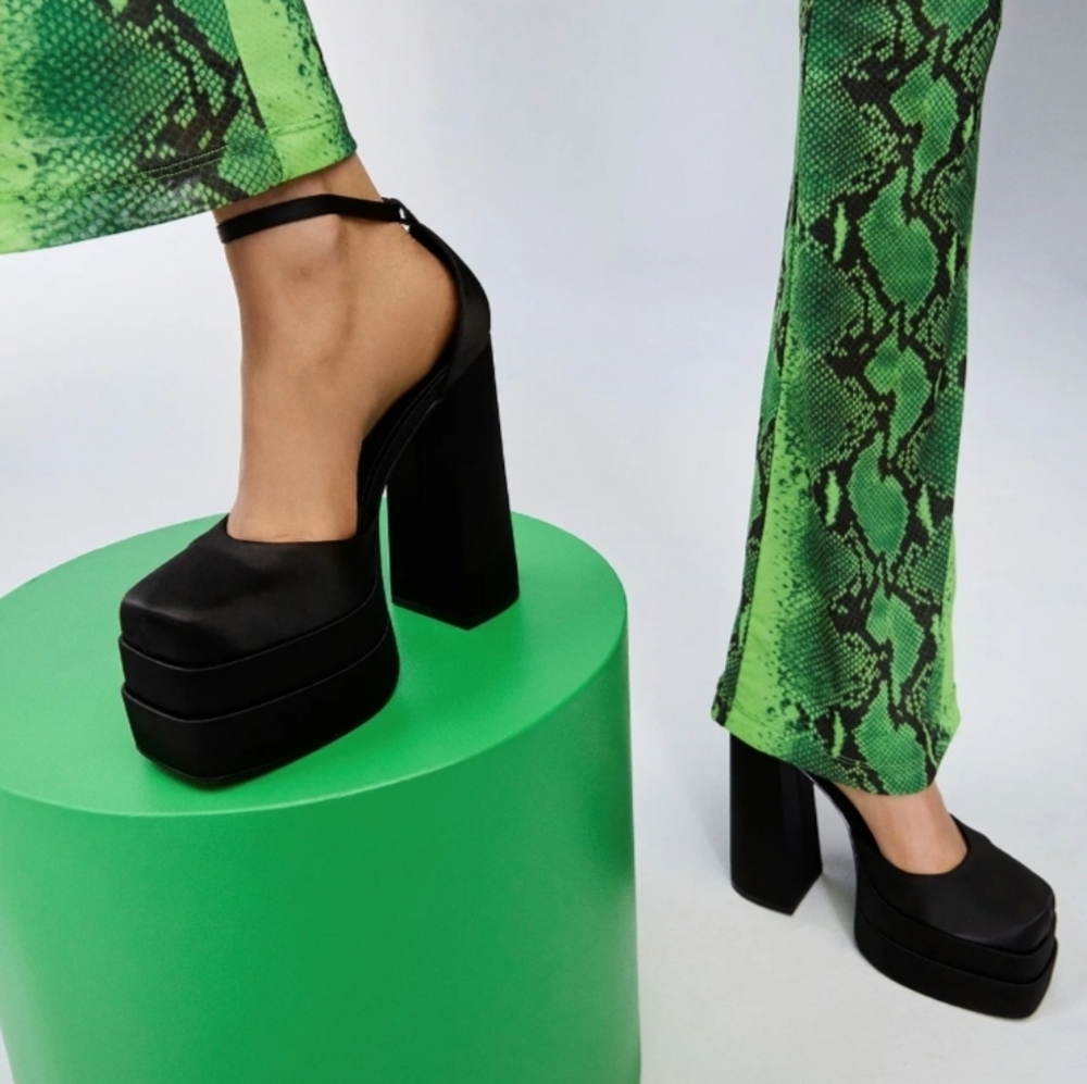 Aldo Grandle Double Platform Ankle Strap Pump - Picture 1 of 11